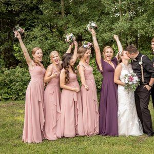 Azazie Kori Dusty Rose Dress